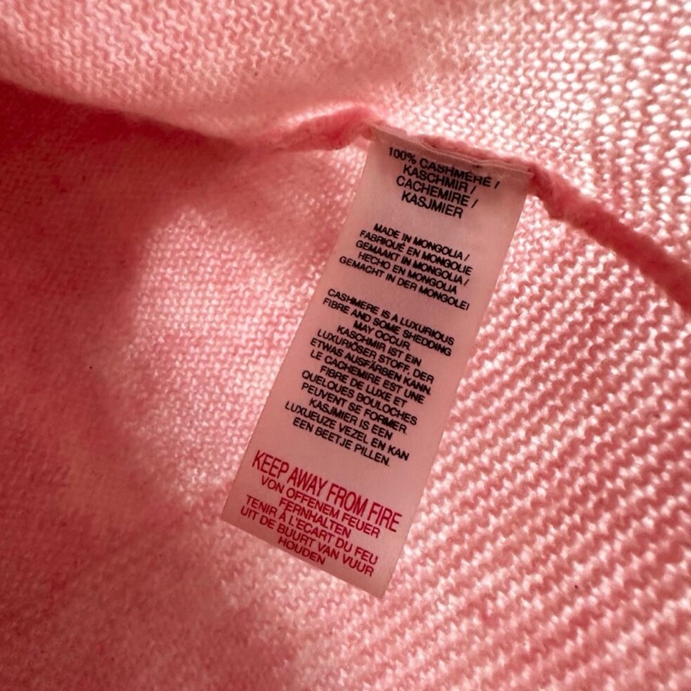 Brodie Cashmere Blush Pink High Neck Solid Soft Knit Sweater Women Medium - Picture 5 of 5